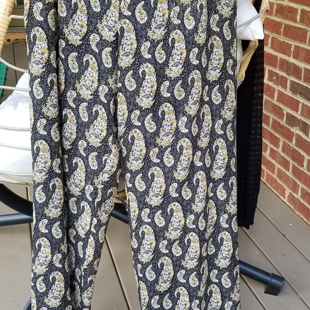 Altuzarra Bani Paisley Print Wide Leg. Size 14